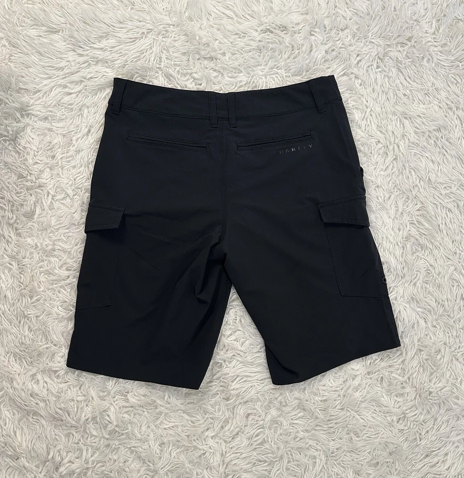 Pantalones Cortos Oakley Para Hombre Golf/Casual Negros Transpirables - Talla US 30 Foto 4 de 4