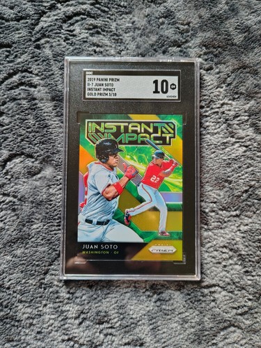 2019 Panini Prizm - Instant Impact #II-7 Juan Soto Gold Prizm /10 SGC 10 💎 RARE
