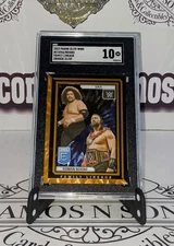 2023 Panini Donruss Elite WWE Family Lineage Roman Reigns/Sika Orange /49 SGC 10