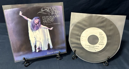 🔥STEVIE NICKS "Stop Draggin' My Heart Around" (Fleetwood Mac) PROMO 7" 45 w/PS