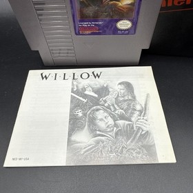 Willow (Nintendo Entertainment System, 1989) NES Cartridge, Dust Cover & Manual