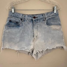 Bill Blass distressed hombre faded cotton jean shorts SZ 10