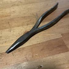 Craftsman Needle Nose Pliers Nested Diamond Pattern Handle USA Vintage Tools