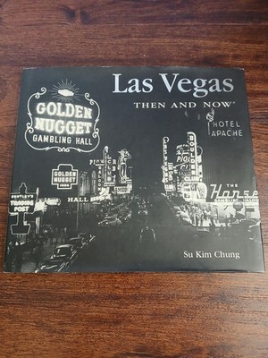Vintage Las Vegas Then and Now Hardcover Book 2002 1st First Edition Su Kim DJ