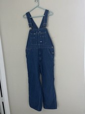 Big Smith Bibs Mens 36 x 29 Carpenter Denim Overalls Jean Farmer USA Made Work