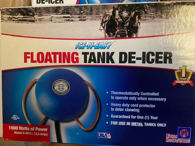 Farm Innovators Economical Floating De-Icer For Metal Tanks, 1,500-Watt