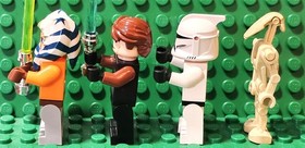 Lego Minifigures Set 7675 Anakin Skywalker sw0183 Ahsoka sw0192 sw0201 sw0001b