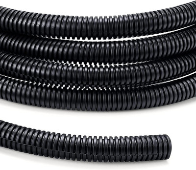 1/4 inch 10ft Wire Loom, Black Split Loom, Outdoor Cord Protector, Flexible Wire