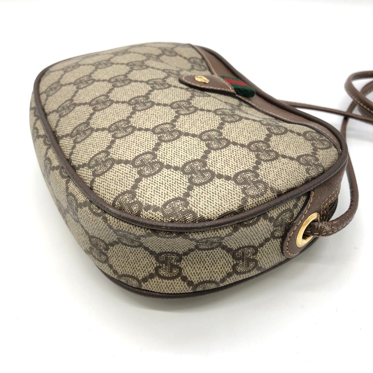 GUCCI Old Gucci 007 754 6112 Shoulder Bag GG Canvas Leather Brown Sherry Japan thumbnail 16