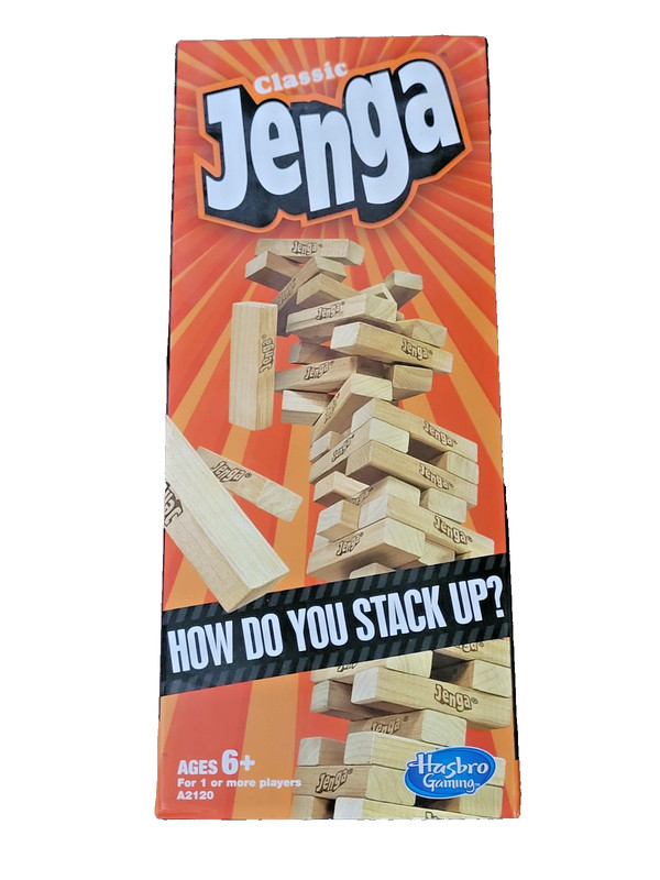 💥 NEW Jenga Classic Game 1 Player - Party Stack Child Adult Wooden Gift Toy