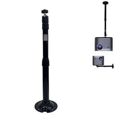 Extendable Projector Mount, Projector Ceiling Mount Adjustable 360° Angle, Bl...