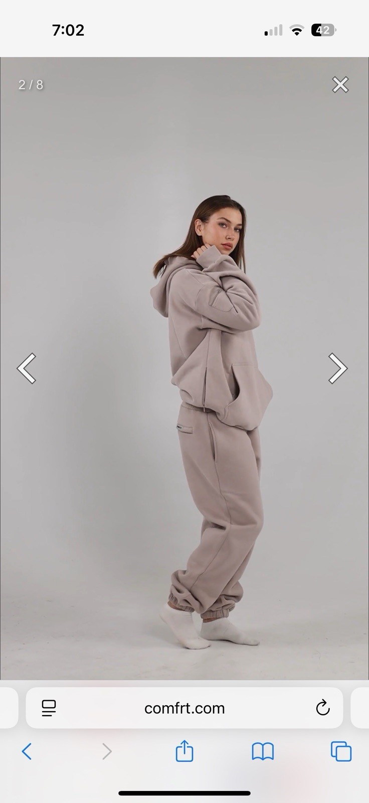 Comfrt signature set unisex Color bark Size medium