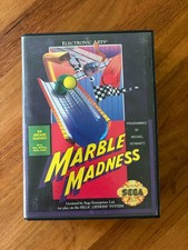 Marble Madness — Sega Genesis — Complete in Box (CIB)