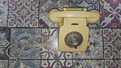 Vintage Telefon Wählscheibenhörer 80er Jahre Telefon