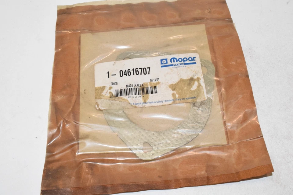 Junta de brida de tubo de escape OEM NOS 04616707-SE Mopar C109 Foto 2 de 3