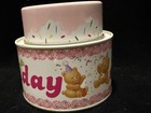 Vintage Birthday Cake Tin Container By Russ — photo 6