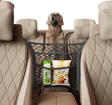 Auto Rücksitz Netz 16x14" 3-lagig mit Hundenetz Ablagefach & Stauraum Organizer