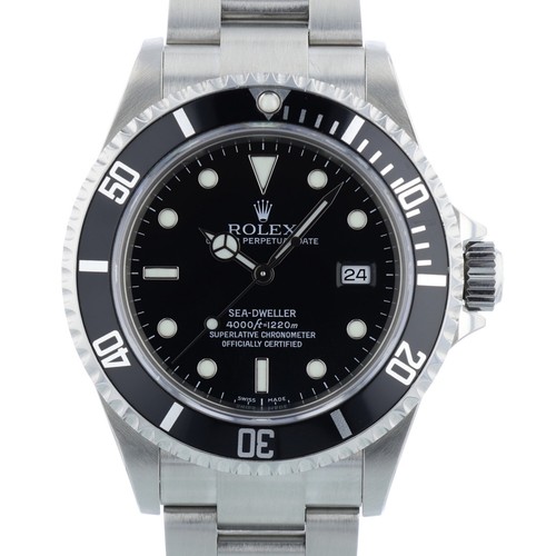 Rolex Sea Dweller 16600 40mm Black Dial Stainless Steel 2005 Box and Papers
