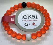 LOKAI BRACELET  MEDIUM ORANGE MATERIAL FROM MT. EVEREST AND THE DEAD SEA