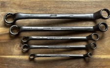 HAZET 630 series - set of 5 x Whitworth sized Cranked Ring Spanner’s 