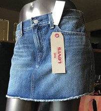 LEVI  S Mini Skirt Blue Denim Size 28