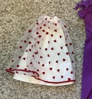 Vintage 80s Barbie Clothes Loving You Skirt Hearts 1983