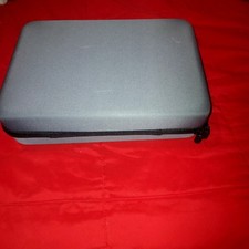 Pill Organizer Travel Case GrayHandle Zip Close Heavyduty 11 Holders For Bottles