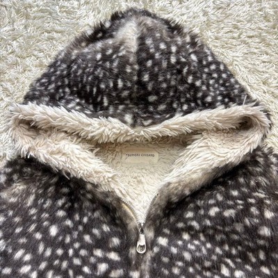 TSUMORI CHISATO フード付きファーコートバンビ柄 ゴマファー Tsumori Chisato fur Bambi spotted seal hoodie jacket size:2 | eBay