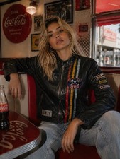 Vintage Leder Racerjacke Wilsons Leather Raci...
