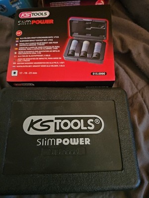 KS TOOLS SlimPOWER Impact-Stecknuss-Satz 3-tlg  1/2 Alufelgen 515.0990 Kraft