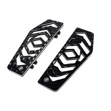 Black Rider Footpeg Footboard for Harley 86-2017 Softail Deluxe Fat Boy FLSTSB