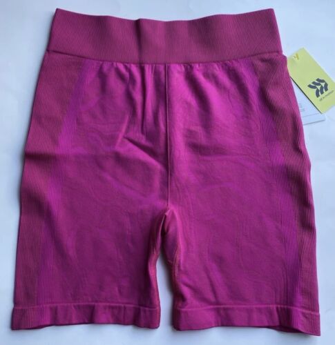All In Motion High-Rise Bike Shorts size XL 14 - Seamless/Vibrant Pink - NEW