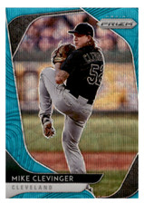 2020 Panini Prizm #129 Mike Clevinger Teal Wave Prizm