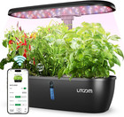 Smart Hydroponics Growing System Kit with App&Wifi Controlled, 15-Pod Indoor Her