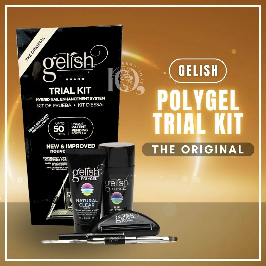 Gelish PolyGel Nail Enhancement Trial Kit Nail Polish Sets For Women, Nails Set