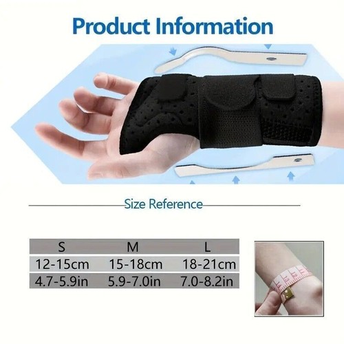 Handgelenk Karpaltunnel Bandage Hand Bandagen Schiene Gelenk Stütze links/rechts - Photo 2/14