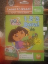 LEAP FROG TAG JUNIOR DORA THE EXPLORER 1 2 3 DORA LEARN TO READ