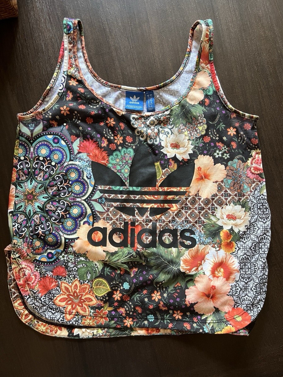 Adidas Farm Rio Jardim Multicolor Graphic Active Tank Top