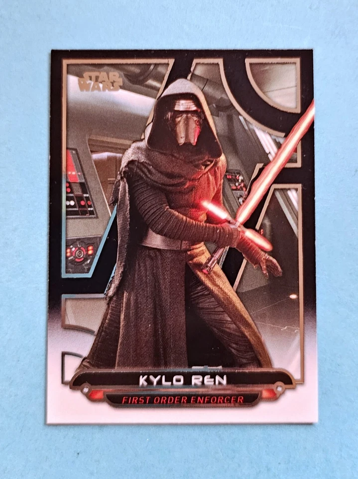 2018 Star Wars Galactic Files Base Variation #TFA-3 Kylo Ren SSP Parallel Card - Image 2 of 4