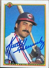 Keith Hernandez Autographed 1990 Bowman #342