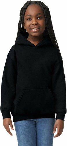 Gildan Youth Hoodie Sweatshirt, Style G18500B Large, Black