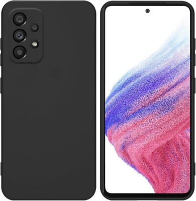 for Samsung Galaxy A53 5G (Galaxy A53 5G UW) Case: Dual Layer Black Matte