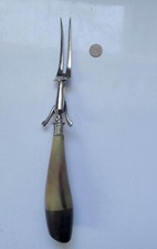 Tranchiergabel mit Auflegehebel alt