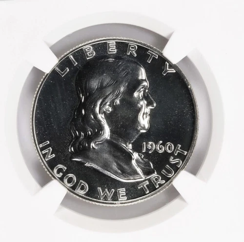 1960 Franklin Half NGC PF69 Legacy Series Thomas J Uram signed