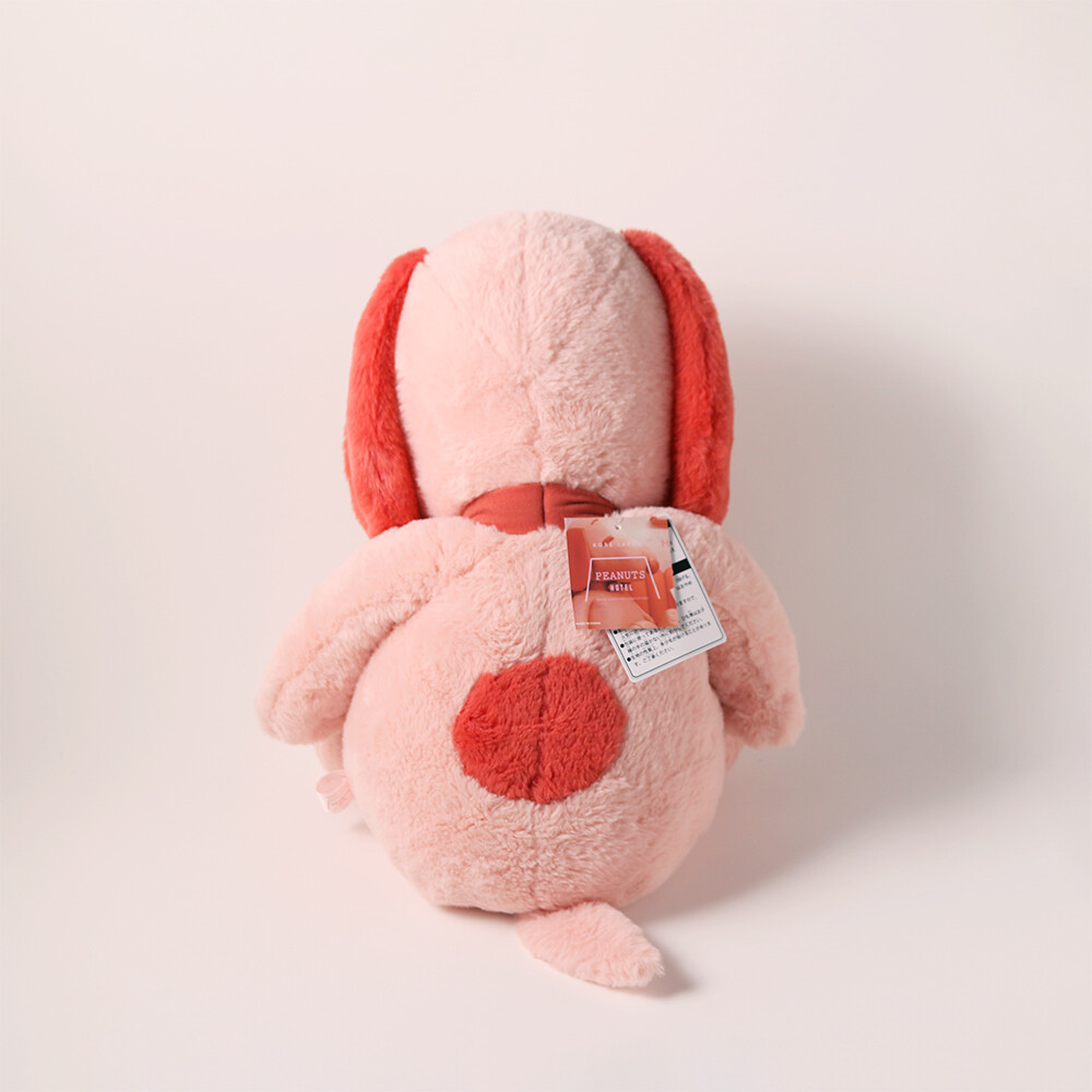 SNOOPY Plush Doll Pink L size ROOM 64, PEANUTS HOTEL KOBE