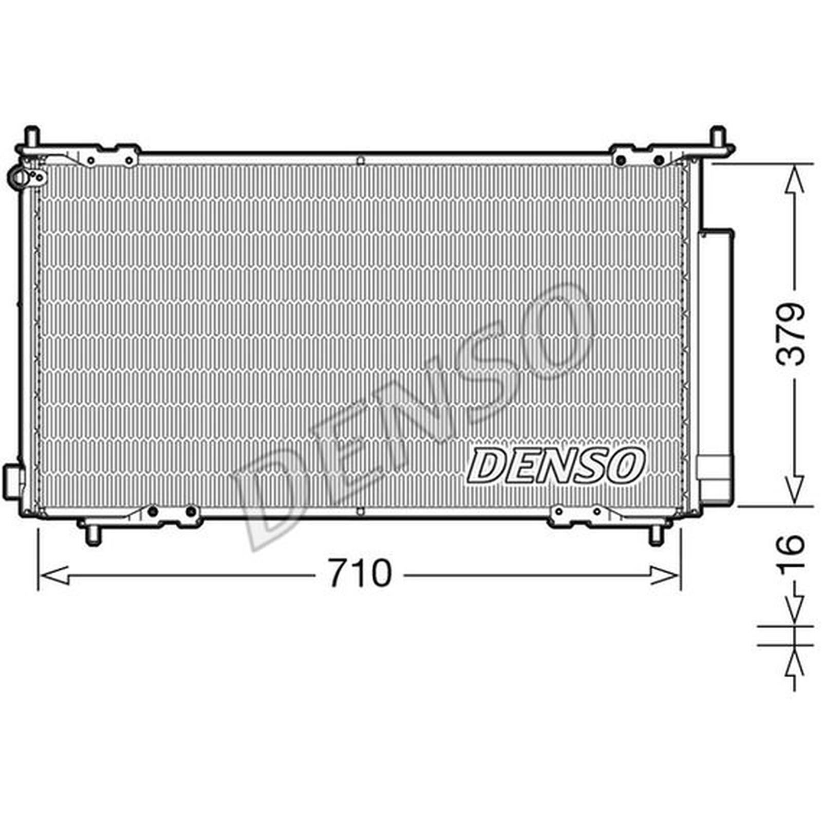 DENSO Air Conditioning Condenser DCN40015 - A/C - Fits Honda CR-V II