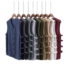 Traditional Chinese Kung Fu Tai Chi Vest Undershirt Garment Tang Suit Sleeveless