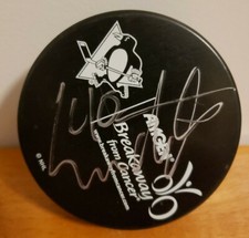 NICK BONINO Penguins Cancer Puck+Cube. Ducks Canucks Preds Wild Sharks Rangers