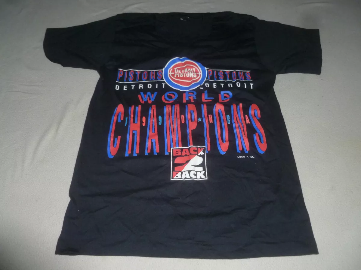 Detroit pistons back sales to back t shirt