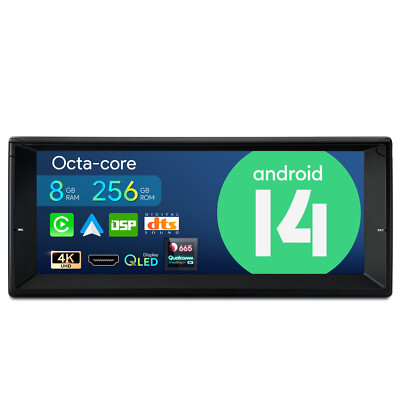 10,25'' Autoradio für BMW E39 E38 Android 14 8G+256GB GPS Navi HiFi 4K UHD QLED
